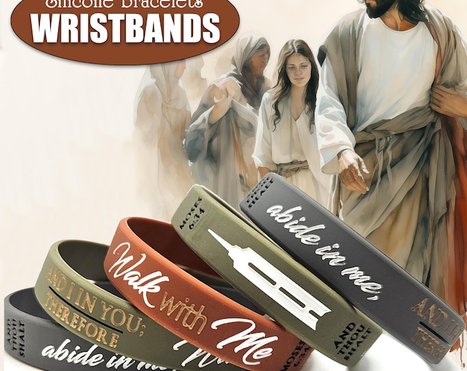 Silicone Bracelets. Walk with Me 2026 Youth Theme, Young Women theme, birthday and Christmas gifts, Valiant day camp, EFY, FSY In stock now.