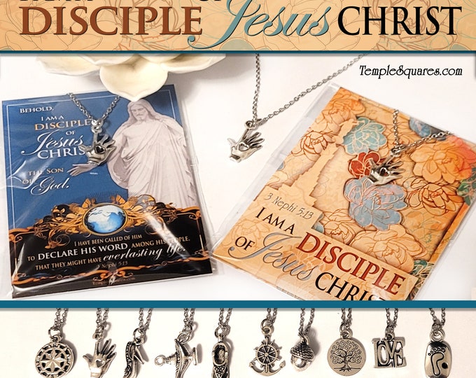 2024 I Am a Disciple of Jesus Christ Necklaces YW Youth Theme Come Follow Me Young Women New Beginnings Gifts Relief Society