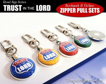 Trust in the Lord Deluxe Clip 2022 Young Women Youth Theme Primary Zipper Pull Charm Gifts Birthday YWIE Baptism Come Follow Me LDS