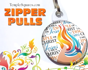 Bulk Zipper Pulls I Am a Disciple of Jesus Christ 2024 Youth Theme Birthdays Baptism Young Women YW Primary YM Young Men Children LDS