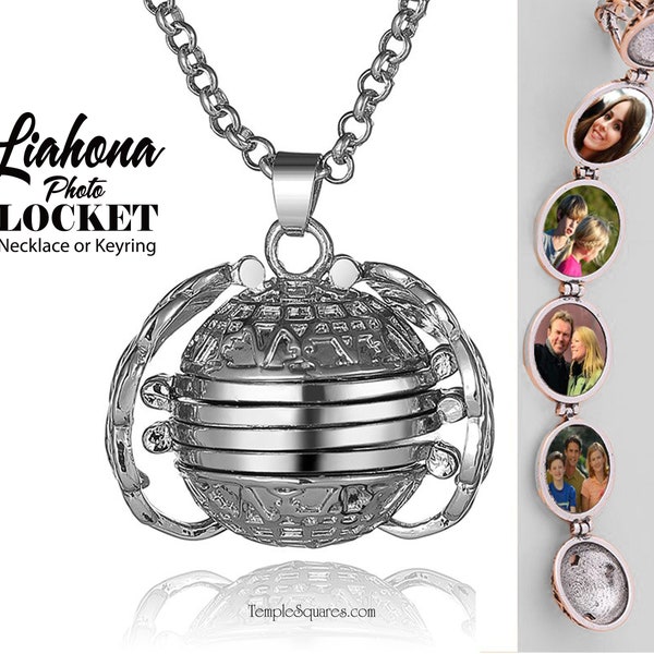 Go and Do Liahona Photo Locket Keyring or Necklace.  2020 Youth theme FSY virtual girls camp gift key chain YW YM missionary ministering