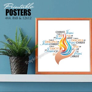 2023 - 2024 Jugendthema ""I am a Disciple of Jesus Christ"" druckbares Poster und Handouts YW YM Junge Frauen LDS Sofortiger digitaler Download ."