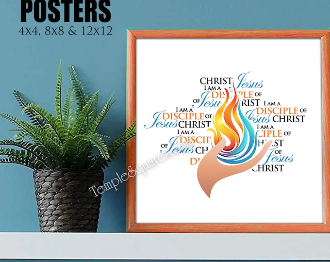 2023 - 2024 Youth Theme "I am a Disciple of Jesus Christ" Printable Poster and Handouts YW YM Young Women LDS Instant Digital Download