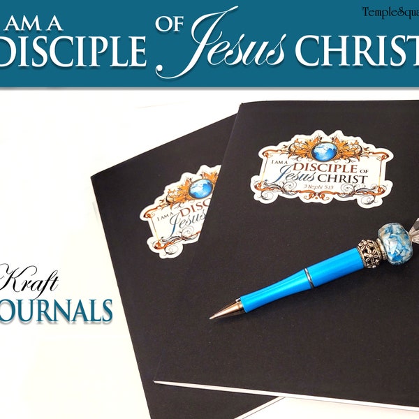 Kraft Journals 2024 Young Women Theme - I am a Disciple of Jesus Christ.  Notebook comes in 2 styles. Christmas gift birthdays YW YM