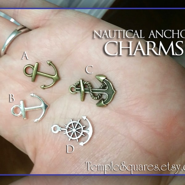 Nautical anchors and rudders charms DIY YW crafts. Pack of 10. Girls Camp, Youth Conference, Secret Sister, LDS Embark in the Service of God