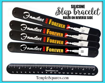 Primary  "Families Are Forever" silicone slap band bracelet wristbands. Makes great fidget toys, baptisms, birthday gift, Christmas gifts