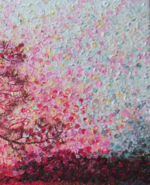 Spray Paint Art Canvas…Neon Trees, 16x20 Original Signed