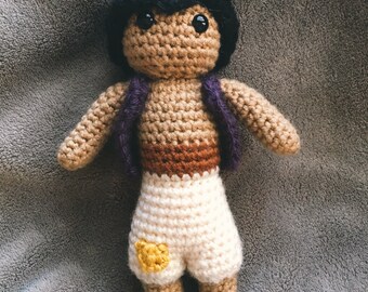 Muñeca de ganchillo inspirada en Aladdín