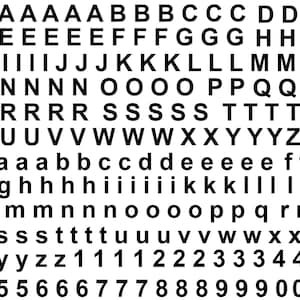 Color Letter Beads - Alphabet Font