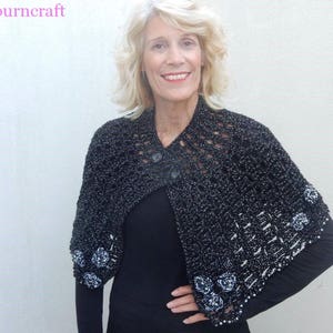 Stella Capelet Neck Warmer Shawl Crochet Pattern image 5