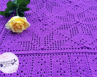 Flowers Don't Tell But I DO Crochet Blanket Pattern