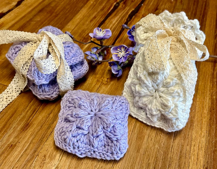 Crochet Lavender Bag Etsy Canada