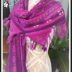 A Cotillion for Butterflies Scarf/Wrap Crochet Pattern