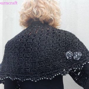 Stella Capelet Neck Warmer Shawl Crochet Pattern image 4