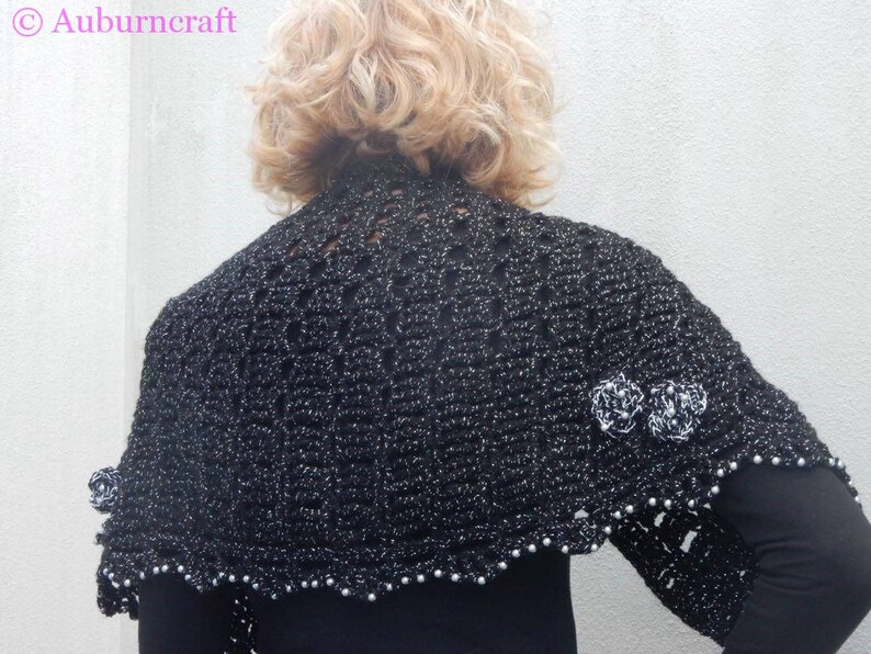 Stella Capelet Neck Warmer Shawl Crochet Pattern image 4