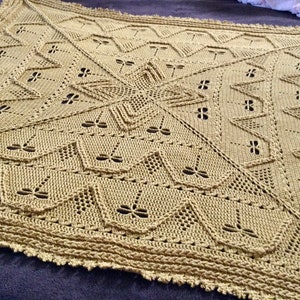 Dragonflies N Ladders Crochet Blanket Pattern