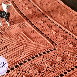 A Contemplation of Cats Blanket Crochet Pattern