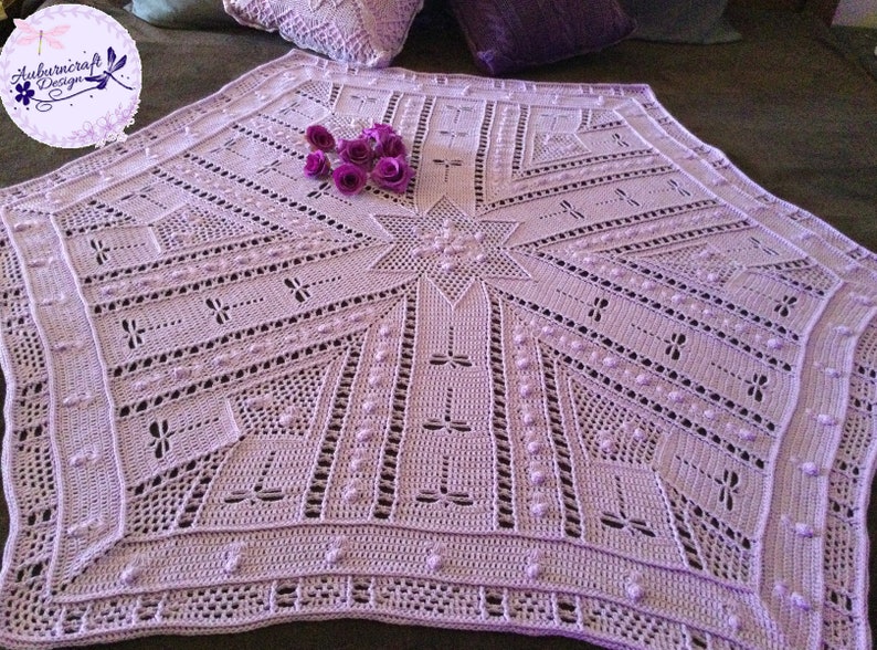 Crochet Blanket Pattern Become a Dragonfly Cindee Rose image 2