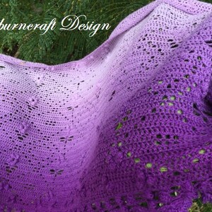 Dragonfly Hide n Seek Crochet Shawl Pattern image 7