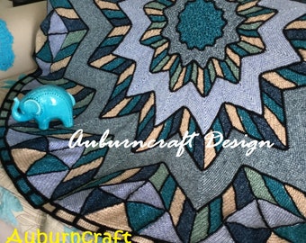 Leadlight Afghan Blanket Crochet Pattern