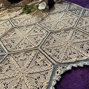 Vintage Dragonfly Masquerade Crochet Blanket Pattern Digital Download