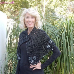 Stella Capelet Neck Warmer Shawl Crochet Pattern image 1