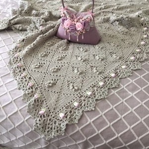 Vintage Bouquet For Bethany Blanket Crochet Pattern