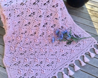 Dragonflies on Parade Crochet Blanket Pattern