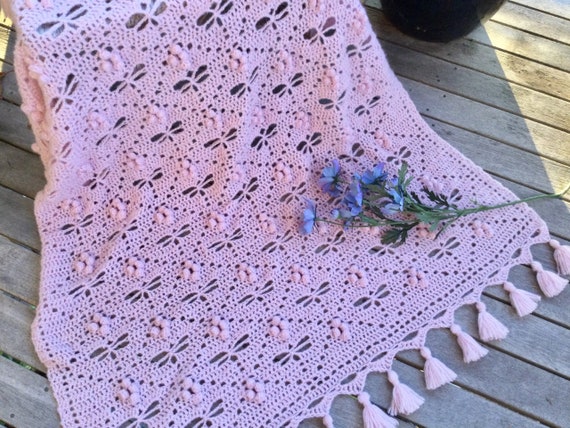 Dragonflies on Parade Crochet Blanket Pattern Etsy Canada