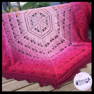 Crochet Blanket Pattern Six Wishes for a Dragonfly