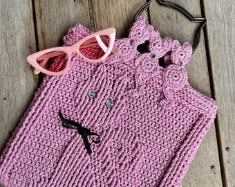 Puddy Tat Tote Crochet Pattern Digital Download