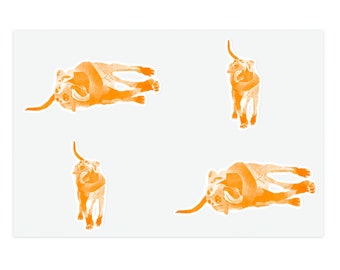 Set of 4 Smokey Stickers