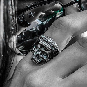 Skull Ring Silver Skull Ring Gold Skull Ring Sterling Silver Skull Ring Womens Skull Ring Womens Luxury Ring Womens Handmade Ring Gold Ring