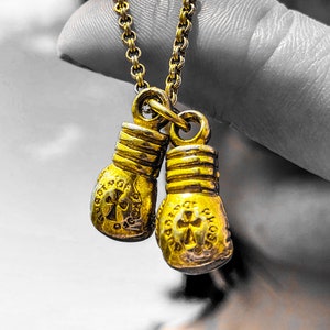 Boxing Gloves Pendant Boxing Gloves Necklace Boxer Pendant Boxer Necklace MMA Jewelry Handmade Jewelry Personalized Jewelry Custom Pendant