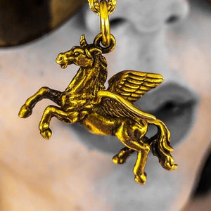 Pegasus Pendant Sterling Silver Pegasus Necklace Winged Horse Pendant Winged Horse Necklace Unicorn Pendant Unicorn Necklace Ancient Greece