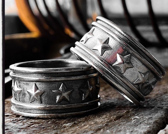 Verlobungsband Ring Sterne Hochzeit Ring Jahrestag Band Ring Gold Hochzeit Ring Hochzeit Ring Verlobungsring Jahrestag Ring Versprechen Ring