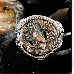 Raven Ring Crow Ring Silver Raven Ring Silver Crow Ring Gold Raven Ring Gold Crow Ring Bird Ring Dove Ring Silver Dove Ring Gold Dove Ring