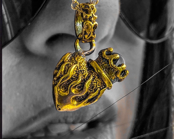 Herz Anhänger Herz Halskette flammende Herz Halskette flammende Herz Anhänger Herz auf Feuer Anhänger Liebe Halskette Liebe Anhänger Liebe Sie Halskette