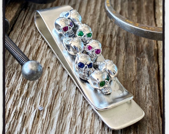 Schädel Geld Clip Schädel Geld Brieftasche Schädel Geld Halter Schädel Brieftasche Geld Brieftasche Geld Fall Geld Fall Geld Clip Karte Halter Karte Brieftasche Designer Geld Clip