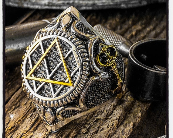 Enneagramm Ring Persönlichkeit Ring menschliche Psyche Ring mathematische Ring Universum Ring Mathematik Ring geometrische Ring Erleuchtung mystischen Ring