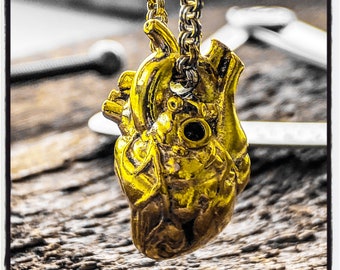 Anatomical Heart Pendant Anatomical Heart Necklace Human Heart Pendant Human Heart Necklace Love Pendant Love Necklace Love You Necklace