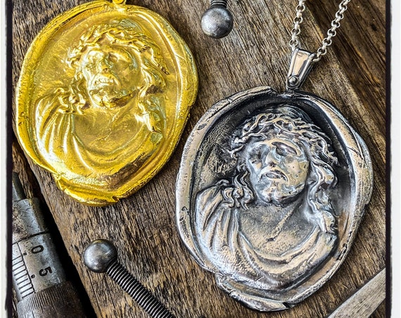 Jesus Wachs Stempel Anhänger Jesus Wachs Siegel Halskette Jesus Siegel Anhänger Jesus Wachs Siegel Wachs Siegel Stempel Jesus Christus Halskette Jesus Christus Anhänger