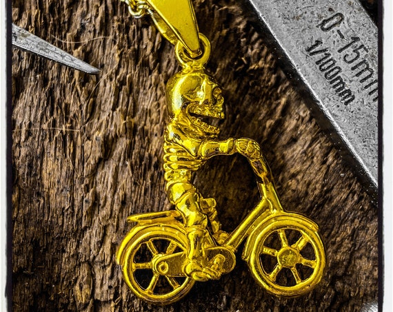 Sterling Silber Motorrad Anhänger Motorrad Halskette Schädel Halskette Schädel Schädel Anhänger Schädel Biker Anhänger Schädel Biker Halskette Biker Schmuck