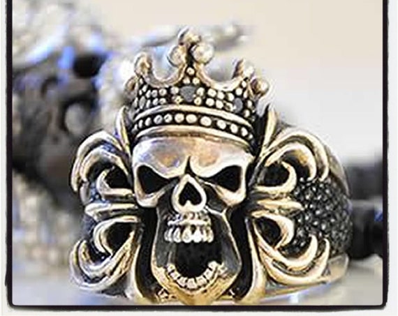 Schädel Ring Dia De Los Muertos Schädel Ring Memento Mori Schädel Ring Tod Schädel Ring Dia De Muertos Schädel Ring König Schädel Ring antike Schädel