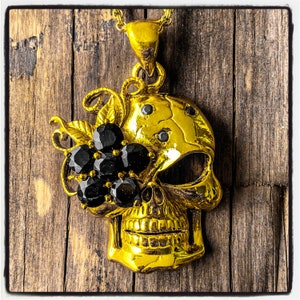 Skull Necklace Skull Pendant Memento Mori Skull Pendant Dia De Los Muertos Skull Necklace Pendant Punisher Necklace Punisher Pendant