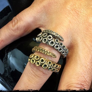 Tentacle Ring Octopus Ring Squid Ring Octopus Tentacle Ring Silver Tentacle Ring Gold Tentacle Ring Silver Octopus Ring Gold Octopus Ring