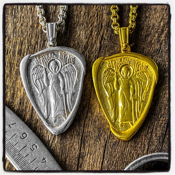 Archangel Michael Pendant Archangel Michael Necklace Angel Pendant Angel Necklace Wax Seal Necklace Angel Gabriel Pendant Intaglio Pendant