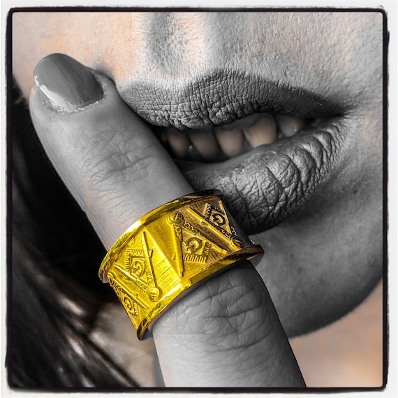 all seeing eye masonic ring