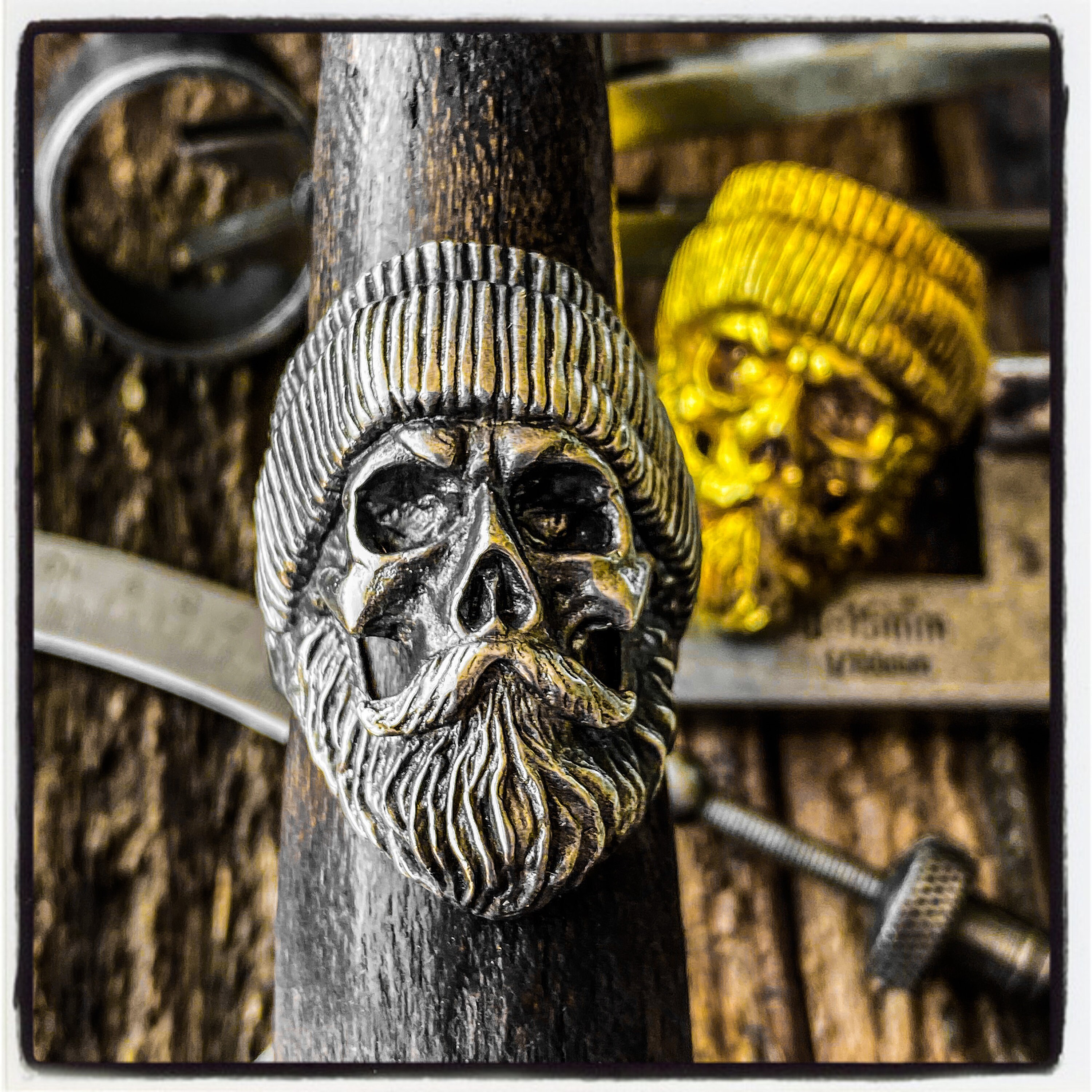 Bearded skull ring deals