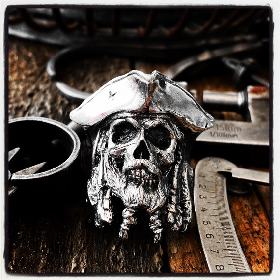 Pirate Skull Ring Pirate Ring Bearded Skull Ring Biker Skull Ring Gold Skull Ring Punisher Skull Ring Mafia Skull Ring Silver Skull Ring